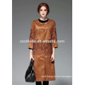 Deep Green Khaki Lady Coat high quality women fashion loose long women winter coat